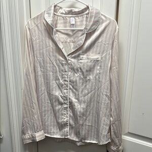 Striped Button-Up Blouse